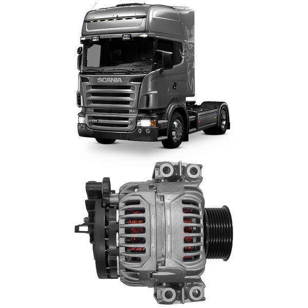 Alternador Scania Serie R R 580 2011 2012 24V 80A Zen 41015