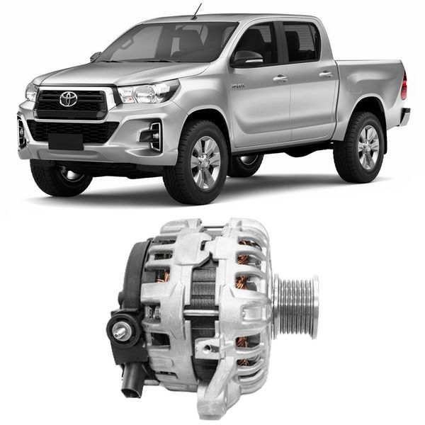 Alternador Toyota Hilux 2015 2022 12V 90A Seg Automotive