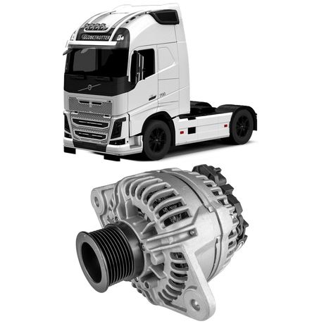 Alternador Volvo Fh 16 D16 B380R B420R D11 24V 150A Delco Remy 124555034 B380R, B420R, 124555034