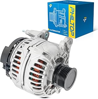 PHILTOP Alternador compatível com 2005-2014 Je-t-ta 2.5L 2006-2009 Rabbit 2010-2014 Golf 2.5L, 140 Amp Alternador Substituir 11254N 0124525062 0124525102 07K903023AX
