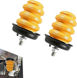 2 peças de batentes traseiros para suspensão, substituição do amortecedor do eixo traseiro do carro com porca, OEM 15712438, compatível com Chevrolet Cadillac GMC Silverado 1500 2500 3500