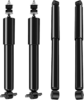 ASAPE 344380 344365 Amortecedor dianteiro traseiro adequado para 1999-2007 para Sierra 1500, 1999-2007 para Silverado 1500, (2WD) exclui Heavy Duty, FW1, ZX3 Electronic Ride Control & Quadrasteer