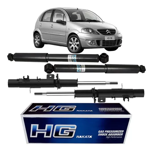 Amortecedor C3 2003 2012 Traseiro Motorista Passageiro Nakata HG31125
