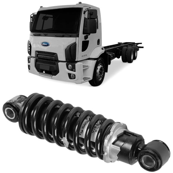 Amortecedor Cabine Ford Cargo 1419 1723 2016 2019 Dianteiro Mola Sachs
