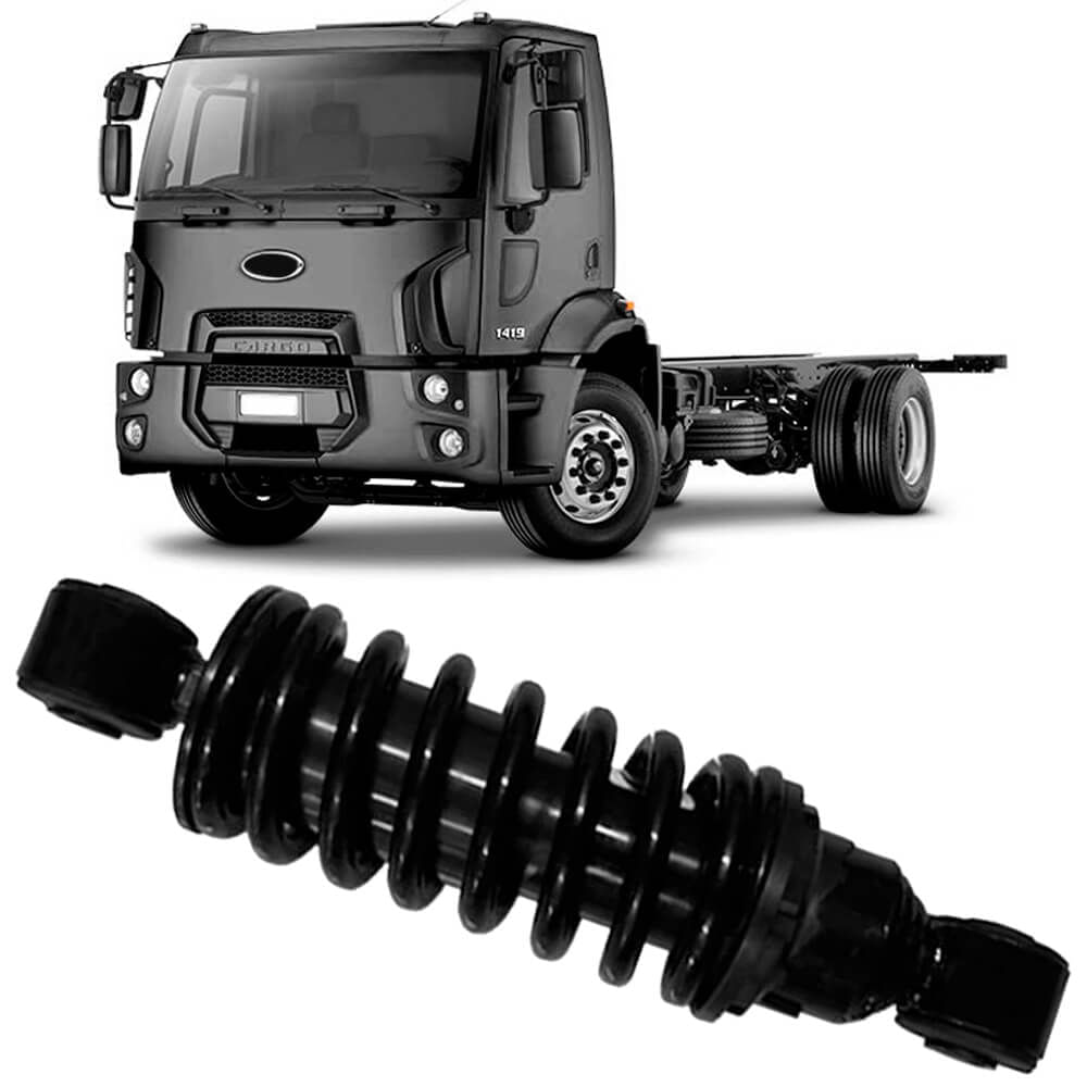Amortecedor Cabine Ford Cargo 2012 2017 Traseiro Mola Globo 1947F