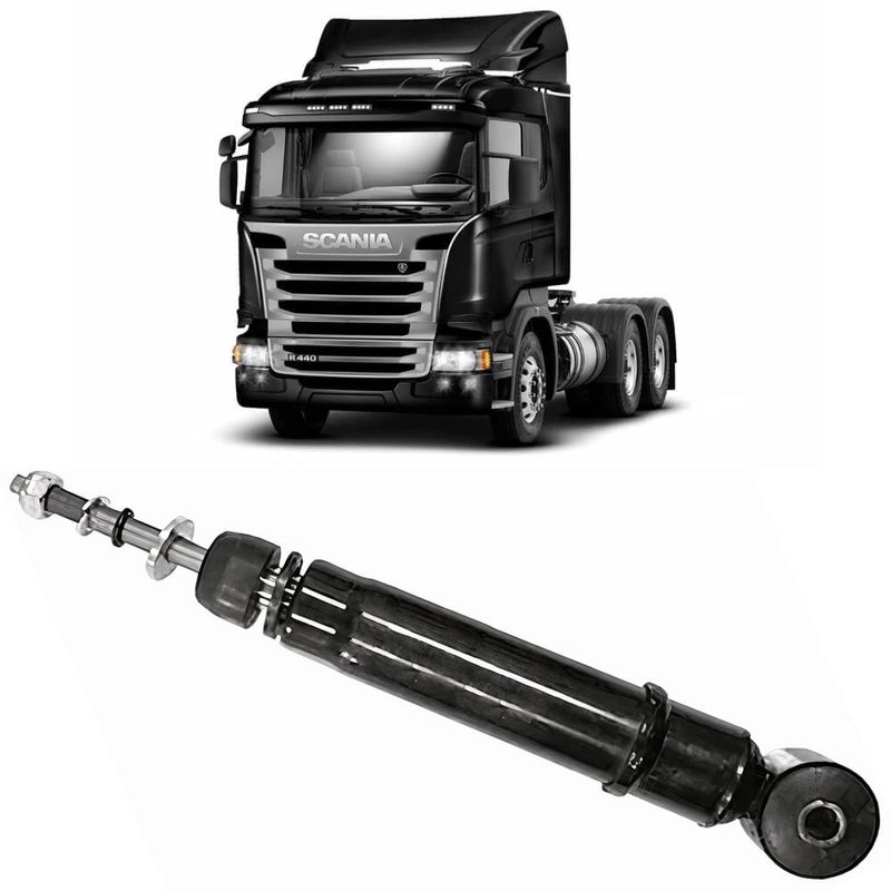 Amortecedor Cabine Scania R440 2012 2017 Traseiro Globo 1974S