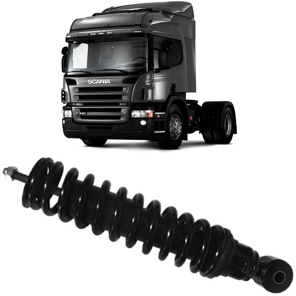 Amortecedor Cabine Scania Serie 5 G R 91 2011 Dianteiro Mola Globo 1942