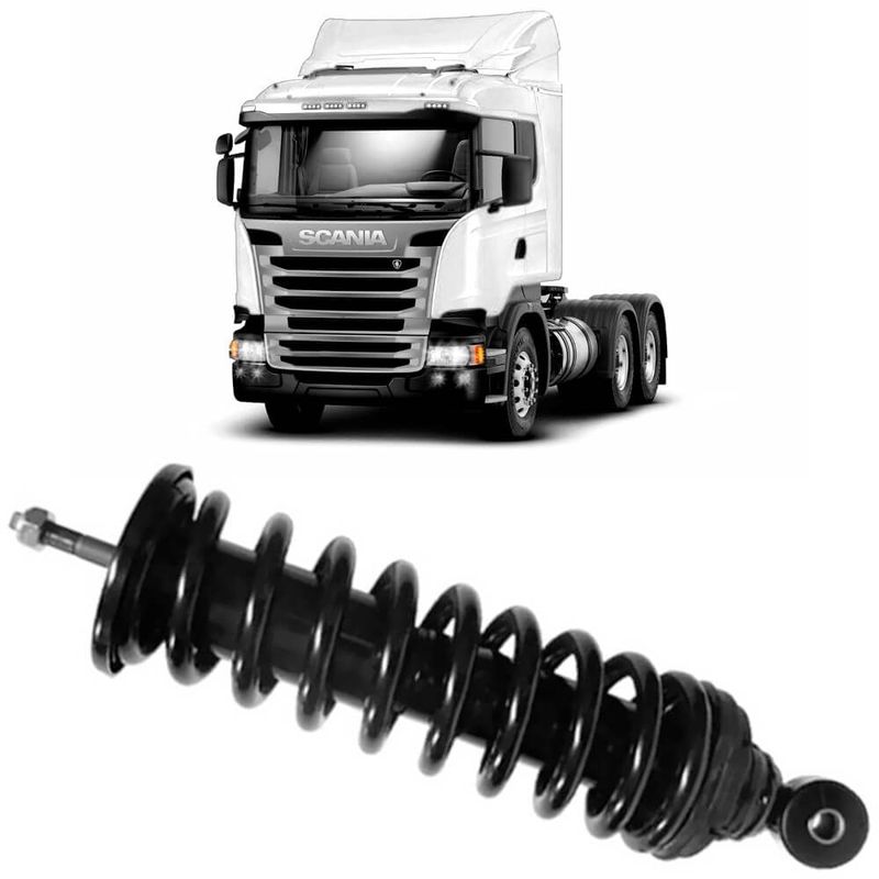 Amortecedor Cabine Scania Serie 5 R 2012 2017 Mola Dianteiro Globo 1943S
