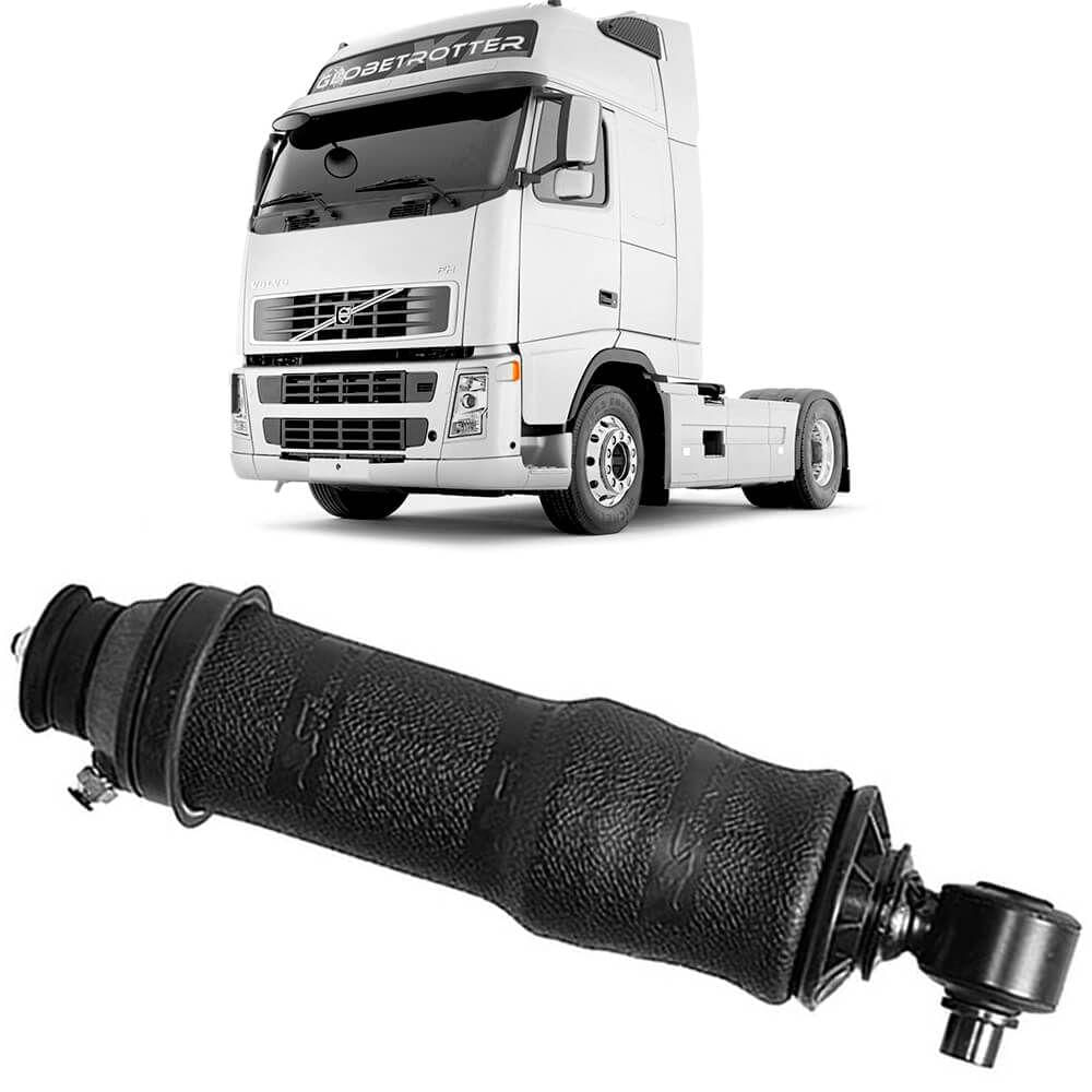 Amortecedor Cabine Volvo Fh 2004 2009 Traseiro Bolsa Globo 1028V