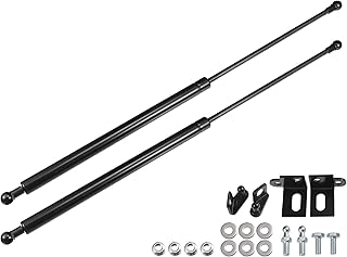 X AUTOHAUX 2 peças de suporte de elevação de capô dianteiro, amortecedores, mola a gás para Honda CIVIC 9th FB/FG 2011-2016 Preto