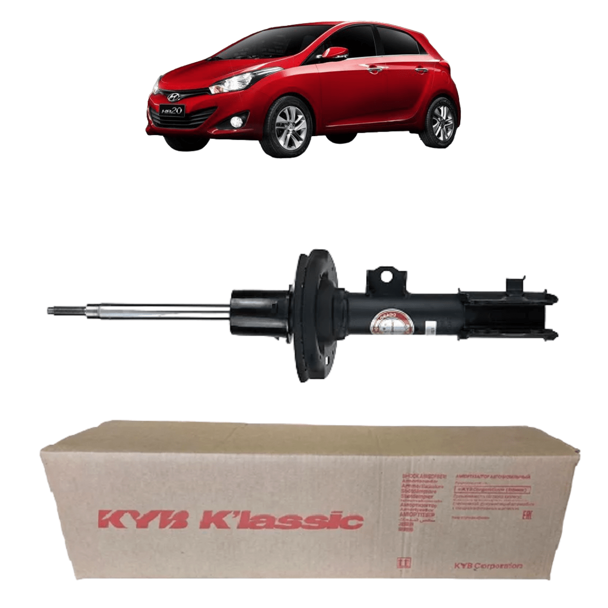 Amortecedor Dianteiro Motorista Hyundai HB20 2012 2019 Kayaba 9337512