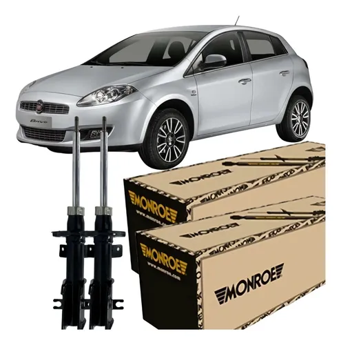 Amortecedor Fiat Bravo 2011 2016 Dianteiro Motorista Passageiro Monroe SP070