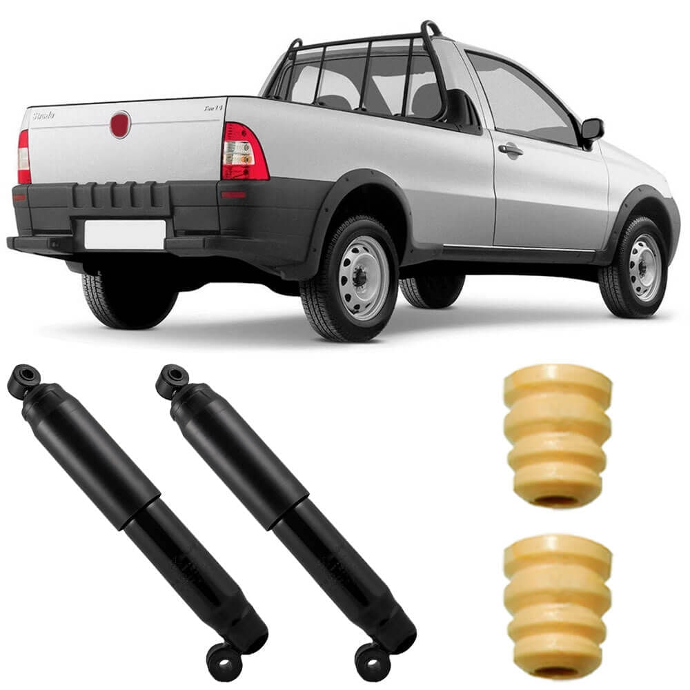 Amortecedor Fiat Strada 2001 2018 Traseiro Motorista Passageiro Monroe 27024