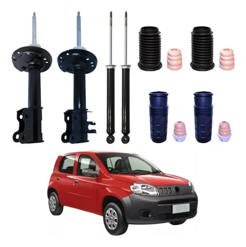 Amortecedor Fiat Uno Vivace 2011 2016 Traseiro Motorista Passageiro Monroe 379216SP1