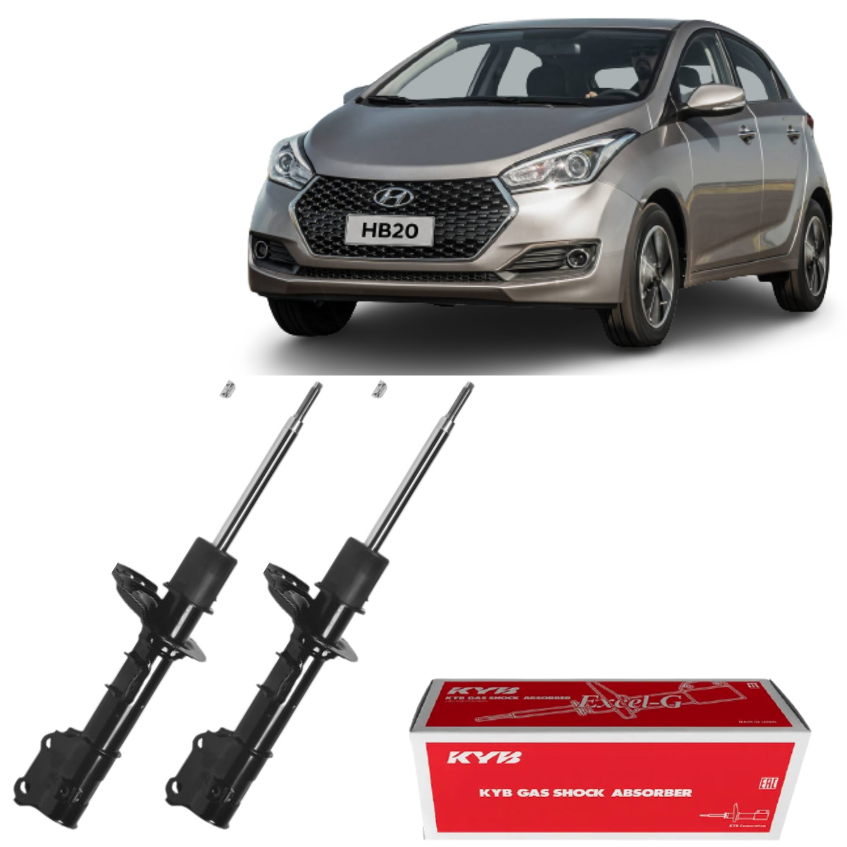 Amortecedor Hyundai HB20 2013 2016 Dianteiro Motorista Kayaba 338746 KYB