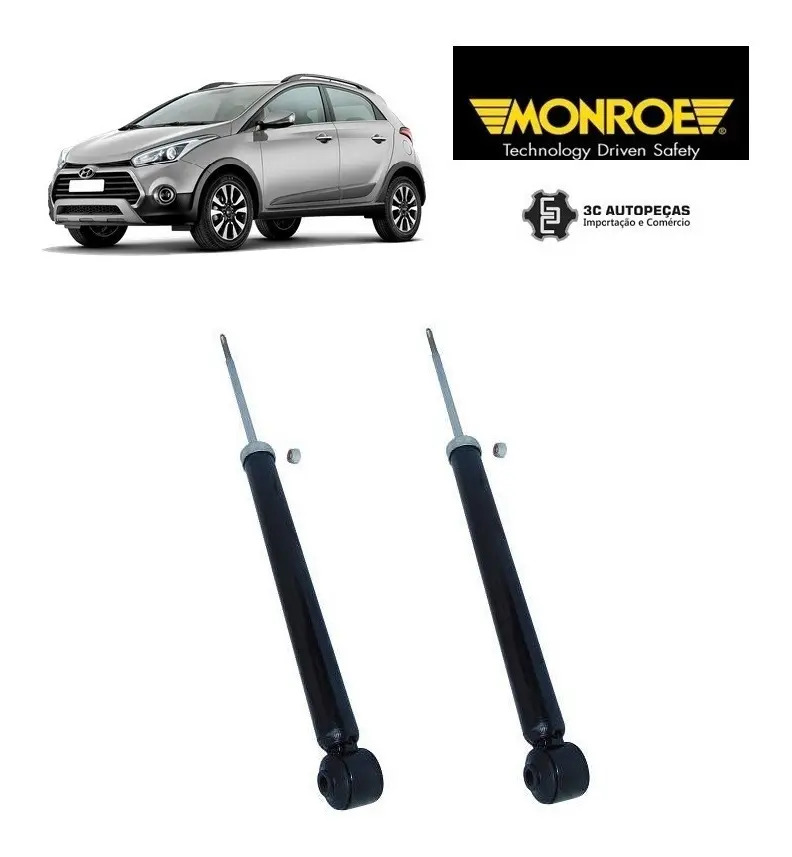 Amortecedor Hyundai HB20X 2013 2015 Traseiro Motorista Passageiro Monroe 379012SP