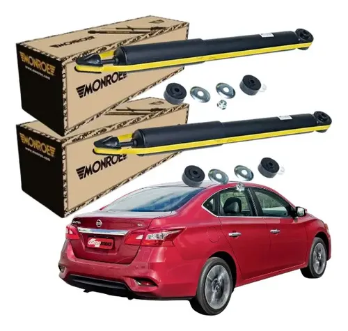 Amortecedor Nissan Sentra 2013 2020 Traseiro Motorista Passageiro Monroe 334200MM