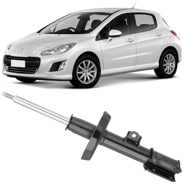 Amortecedor Peugeot 308 408 2011 2018 Dianteiro Passageiro Nakata HG33071