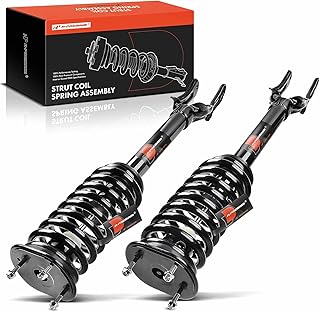 A-Premium Amortecedores dianteiros compatíveis com Jeep Grand Cherokee 2011-2015 e Dodge Durango 2011-2013 - 2x suspensão de substituição completa amortecedor com mola helicoidal