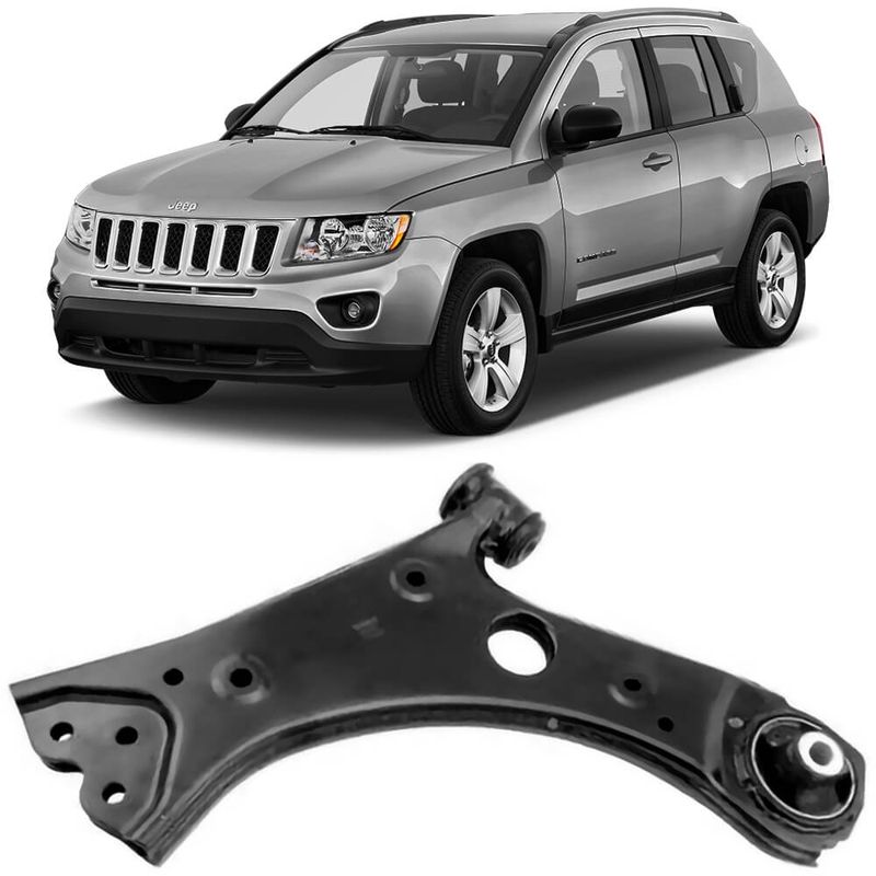 Bandeja Balança Jeep Compass 4X4 2015 2017 Dianteiro Passageiro Bucha Nakata