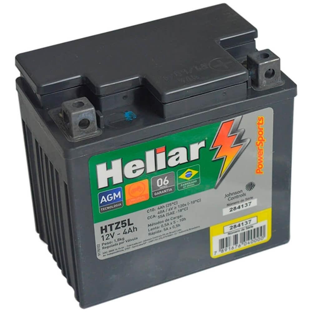 Bateria Moto Sundown Web Heliar HTZ5L Powersports Selada 4AH 12V