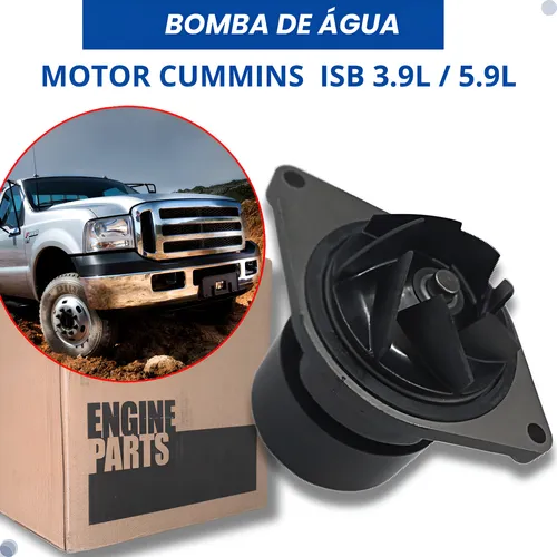 Bomba Água Cummins Serie B Ford F4000 Cargo 815 2008 2010 Dodge