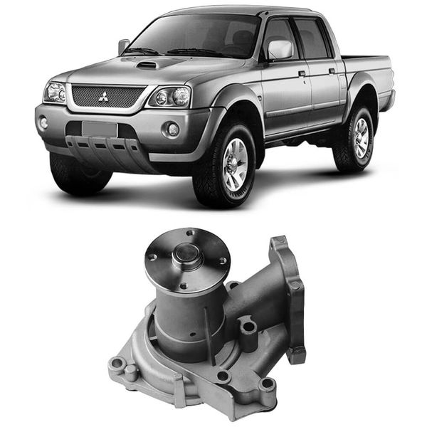 Bomba Água Mitsubishi L200 2 5 2003 2010 Isapa