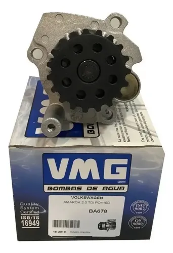 Bomba Água VW Amarok 2 0 16V 2011 BA678 Vmg