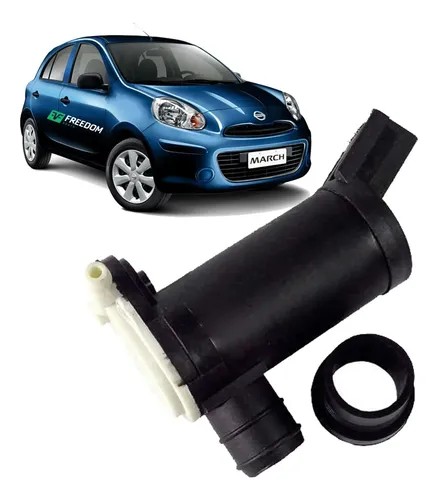 Bomba Esguicho Água Nissan March 2011 2020 12V 2 Saidas Preto Ds 31039