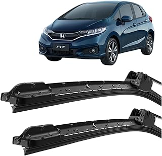 Par Palheta Limpador ParaBrisa Honda Fit 2003 2004 2005 2006 2007 2008 Silicone Tipo Gancho