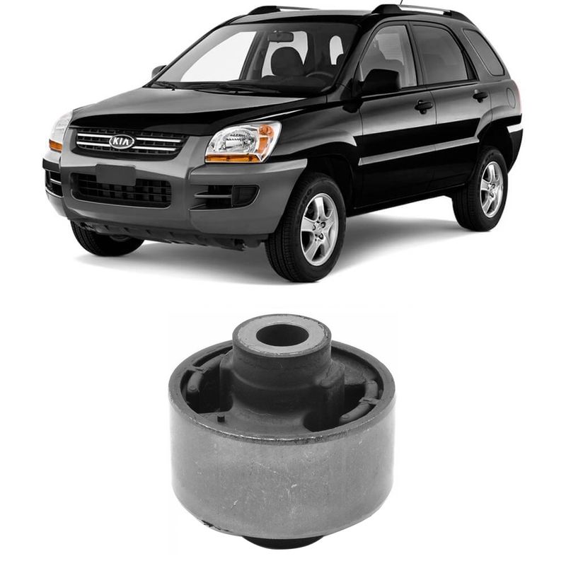 Bucha Bandeja Balança Kia Sportage 2005 2010 Dianteira Maior Sampel