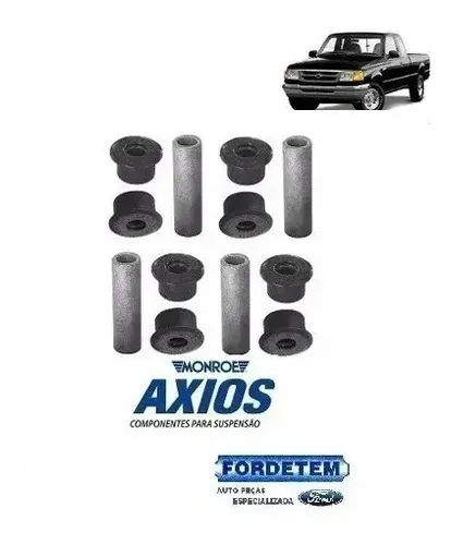 Bucha Dianteira Feixe Mola Ford Ranger 94 2018 Traseiro Axios