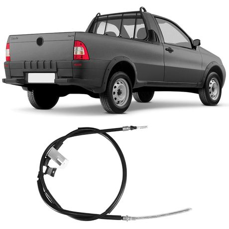 Cabo Freio 1720MM Fiat Strada 1 5 1 6 1 8 99 2012 Traseiro Iks 3233