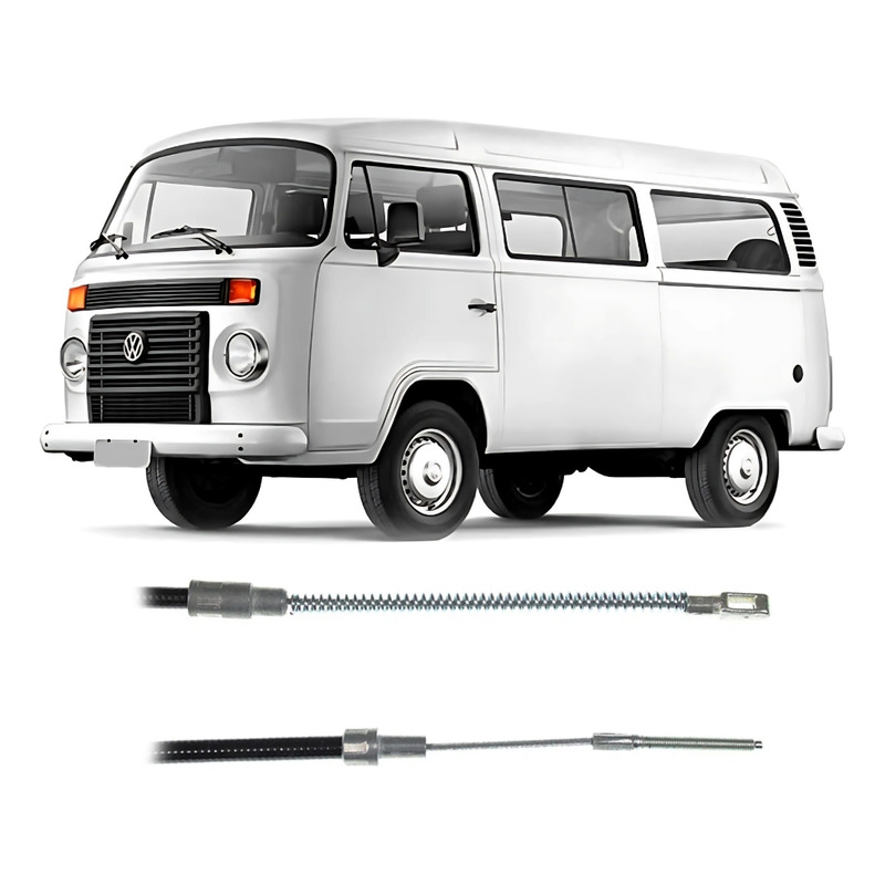 Cabo Freio Dianteiro VW Kombi 82 86 3540MM Tuba 5129