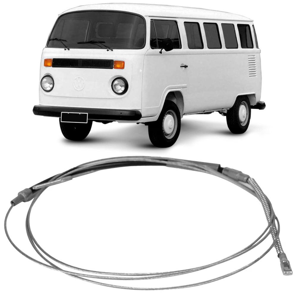 Cabo Freio Dianteiro VW Kombi T2 96 2005 Refrigerado Ar 3475MM Tuba