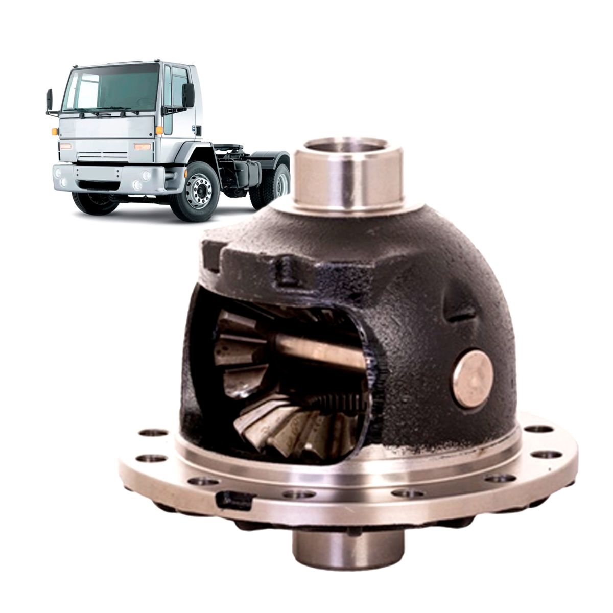 Caixa Sat Ford Cargo 815 2000 2005 Completa BA2029362 Dana