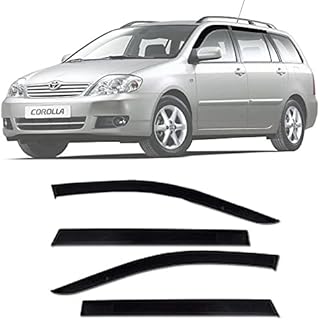 Calha de Chuva Esportiva Compatível Com Toyota Corolla Fielder 2004 05 06 07 08 Fumê