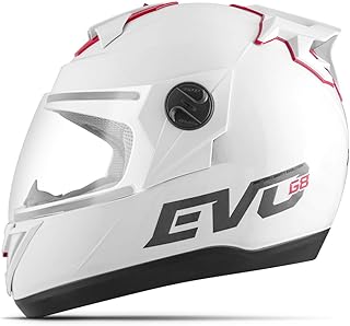 CAPACETE FECHADO PRO TORK EVOLUTION 788 G8 EVO SOLID BRILHANTE BRANCO TAM. 60