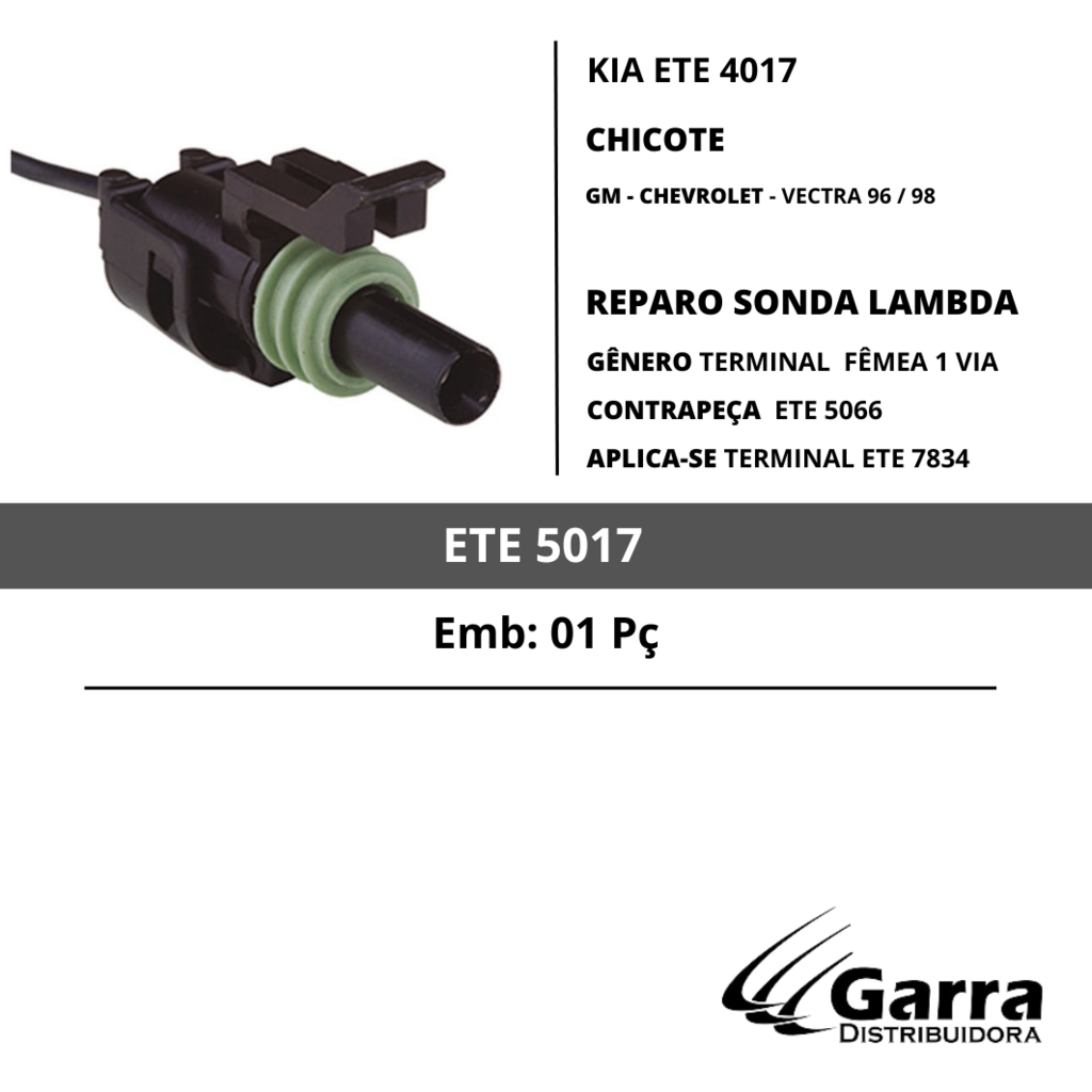 Chicote 1 Via Reparo Sonda Lambda Gm Vectra 96 98 Macho 231761