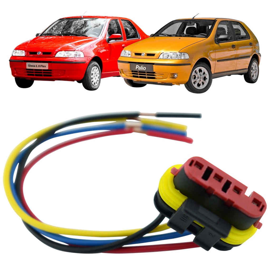 Chicote 4 Vias Reparo Bomba Combustível Fiat Palio 1992 2016