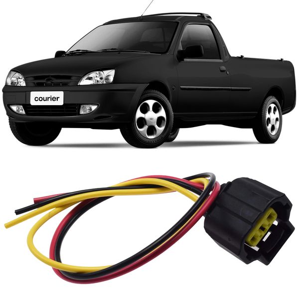 Chicote Conector Regular Alternador 3 Vias Ford F250 F1000 Fiesta