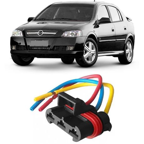 Chicote Reparo Ventoinha 3 Vias Gm Astra Blazer S10 Femea 63MM Rainha Sete 7777