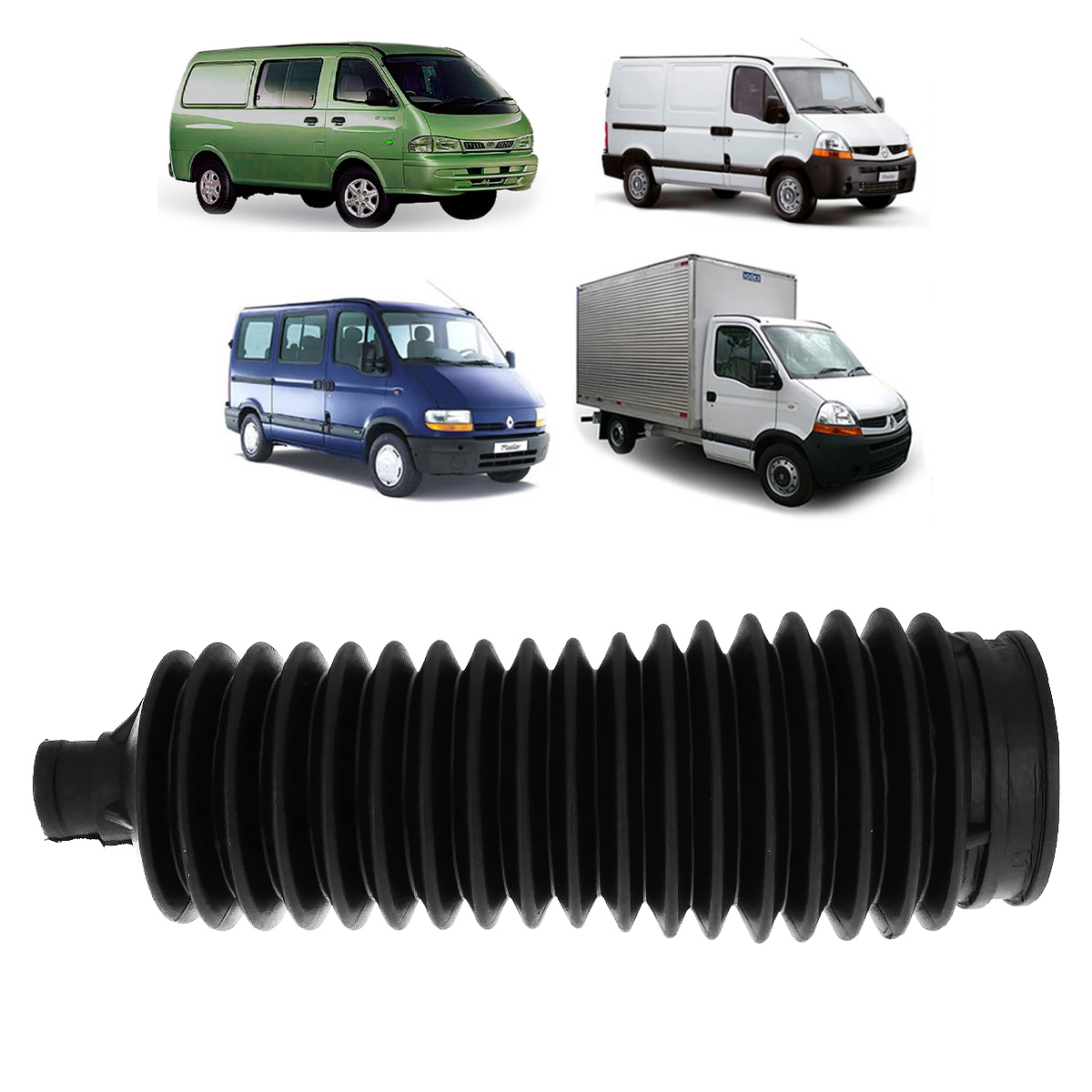 Coifa Caixa Direção Renault Master 1998 2013 Kitcia Kit Cia