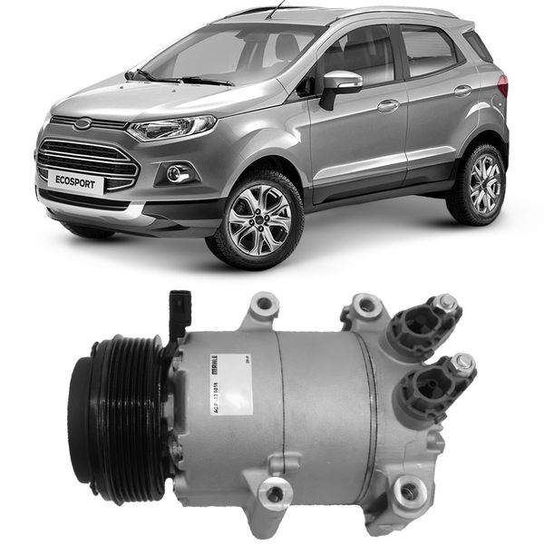 Compressor Ar Condicionado Ecosport 2 0 2012 2017 Metal Leve