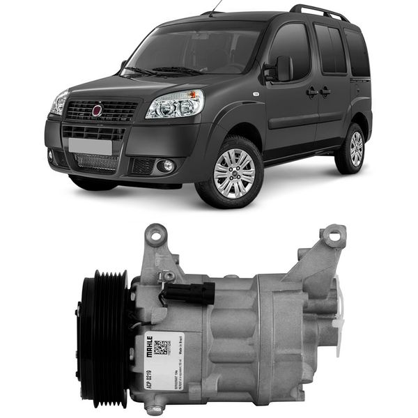 Compressor Ar Condicionado Fiat Doblo 1 8 16V 2013 2017 ACP219 Metal Leve