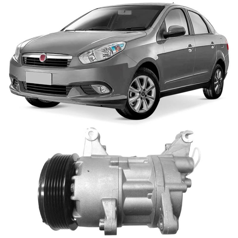 Compressor Ar Condicionado Fiat Grand Siena 1 4 8V 1 6 16V 2014 2018 Delphi