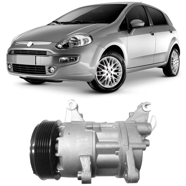 Compressor Ar Condicionado Fiat Punto 1 8 16V 2012 2017 Delphi
