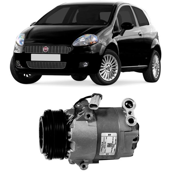 Compressor Ar Condicionado Fiat Punto 1 8 8V 2008 2009 Delphi