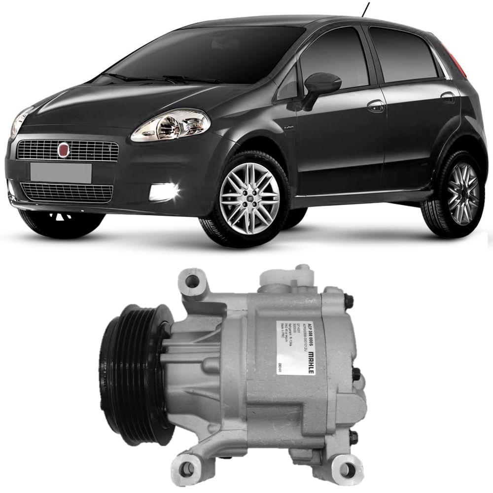 Compressor Ar Condicionado Fiat Punto 2008 2013 ACP358000S Metal Leve