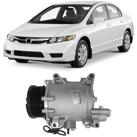 Compressor Ar Condicionado Honda Civic 2 0 16V 2007 2011 Acp 428 000S Metal Leve